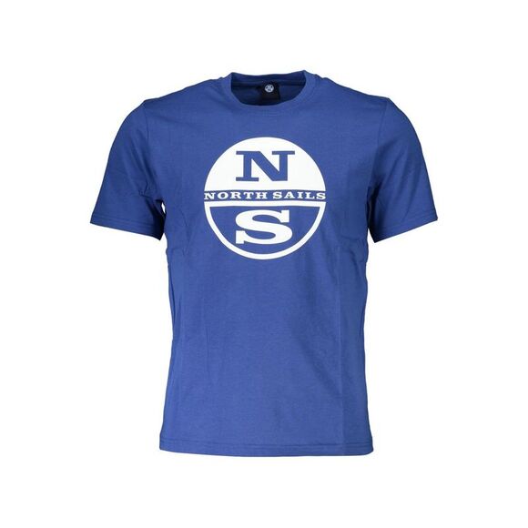 North Sails Classic Logo Tee Short Sleeve Crew Neck Men Blue T-Shirts